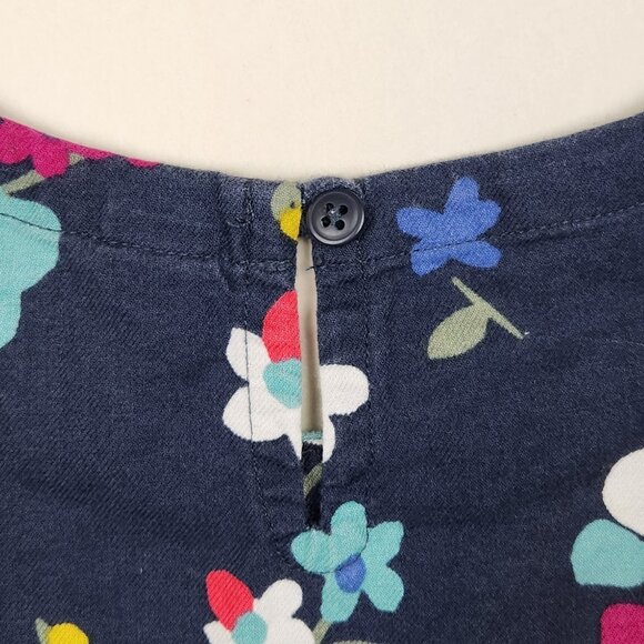 Tea Collection Floral Drop Waist Short Sleeve Pocket Dress sz 5 - Picture 6 of 10